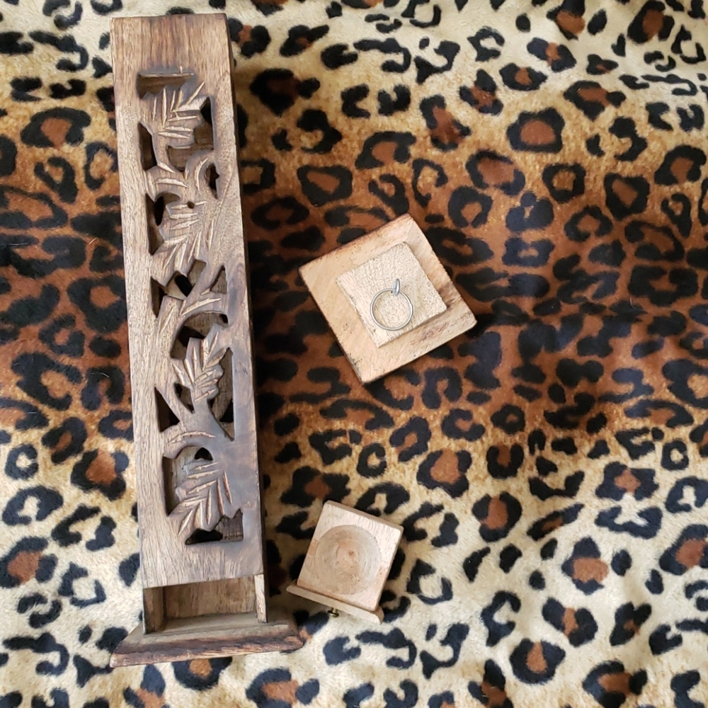 Insence/smoke carved wood tower
